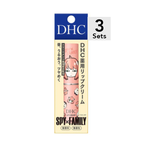 【3 개 세트】 DHC 약용 립 크림 [아냐] 지토 눈 스파이 패밀리 립 보습