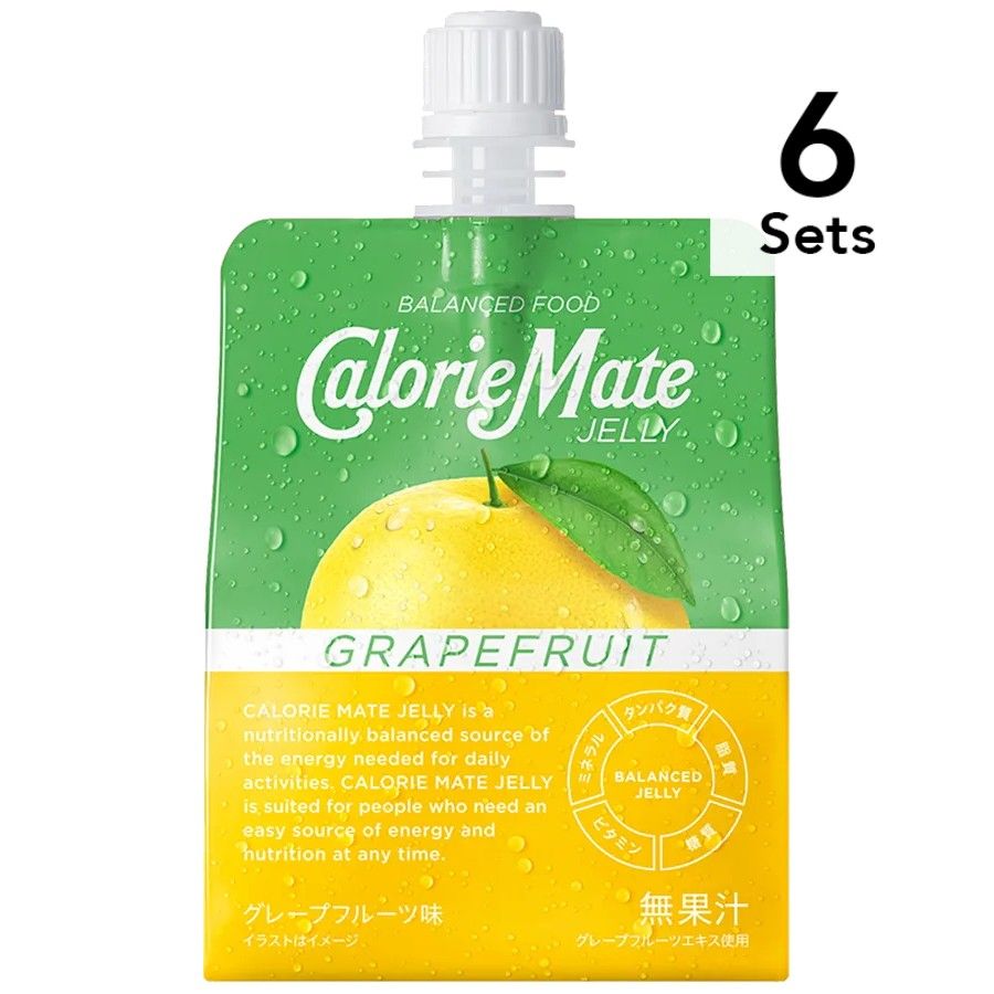 【6入組】 CalorieMate葡萄柚口味果凍 215克