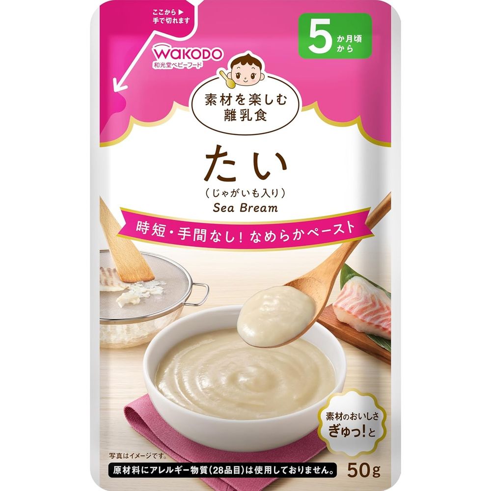 Baby food that lets you enjoy the natural ingredients: Sea bream 50g