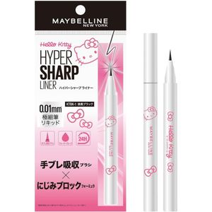 MAYBELLINE Hyper Sharp Liner R Waterproof BK-1 Jet Black Hello Kitty Ultra-Fine Liquid Eyeliner
