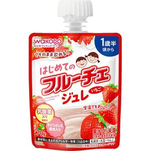 朝日食品集團和光堂幼兒食品第一款水果果凍草莓口味