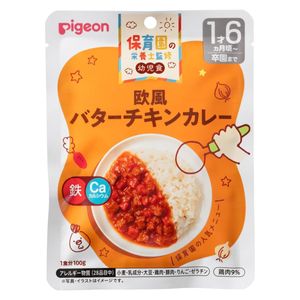 보육원의 영양사 감수 유아식 레토르트 유럽풍 버터 치킨 카레 100g