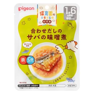 보육원의 영양사 감수 유아식 레토르트 합쳐다 고등어의 된장 조림 80g