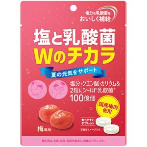 UsukiChemical Salt and Lactic Acid Bacteria Double Power Plum Flavor 44g