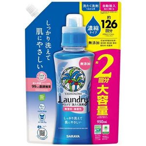 야시노미 세탁 세제 농축 타입 교체 950ml