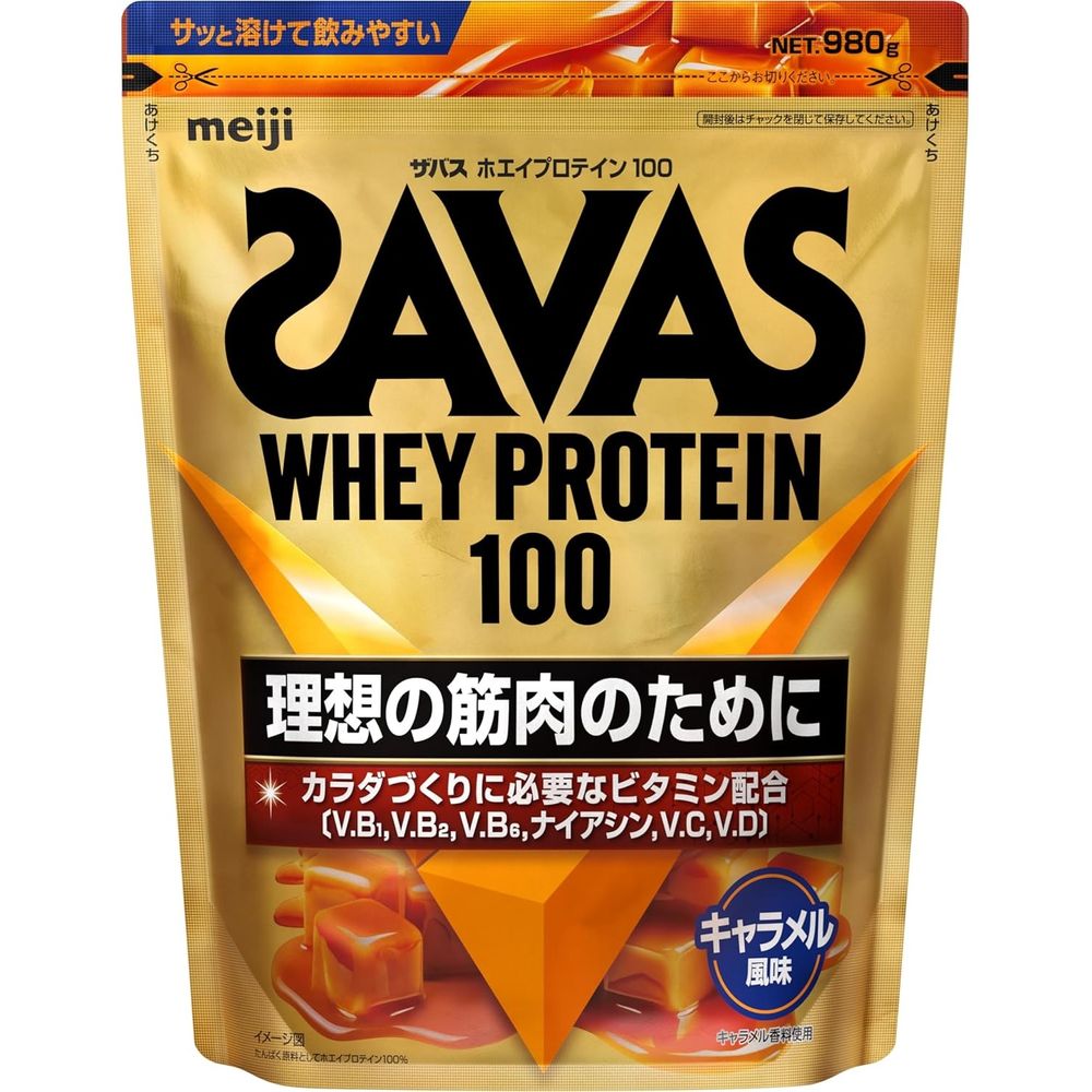 SAVAS/사바스 유청 단백질 100 캐러멜 맛 980g