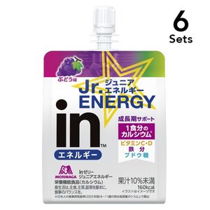 【6개 세트】 in Jelly 주니어 에너지 포도 180g