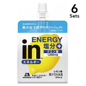 【6개 세트】 in Jelly 에너지 레몬 염분 플러스 180g