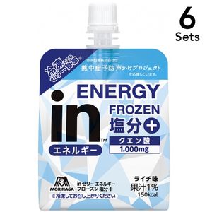 【6개 세트】 in Jelly 에너지 냉동 염분 플러스 150g