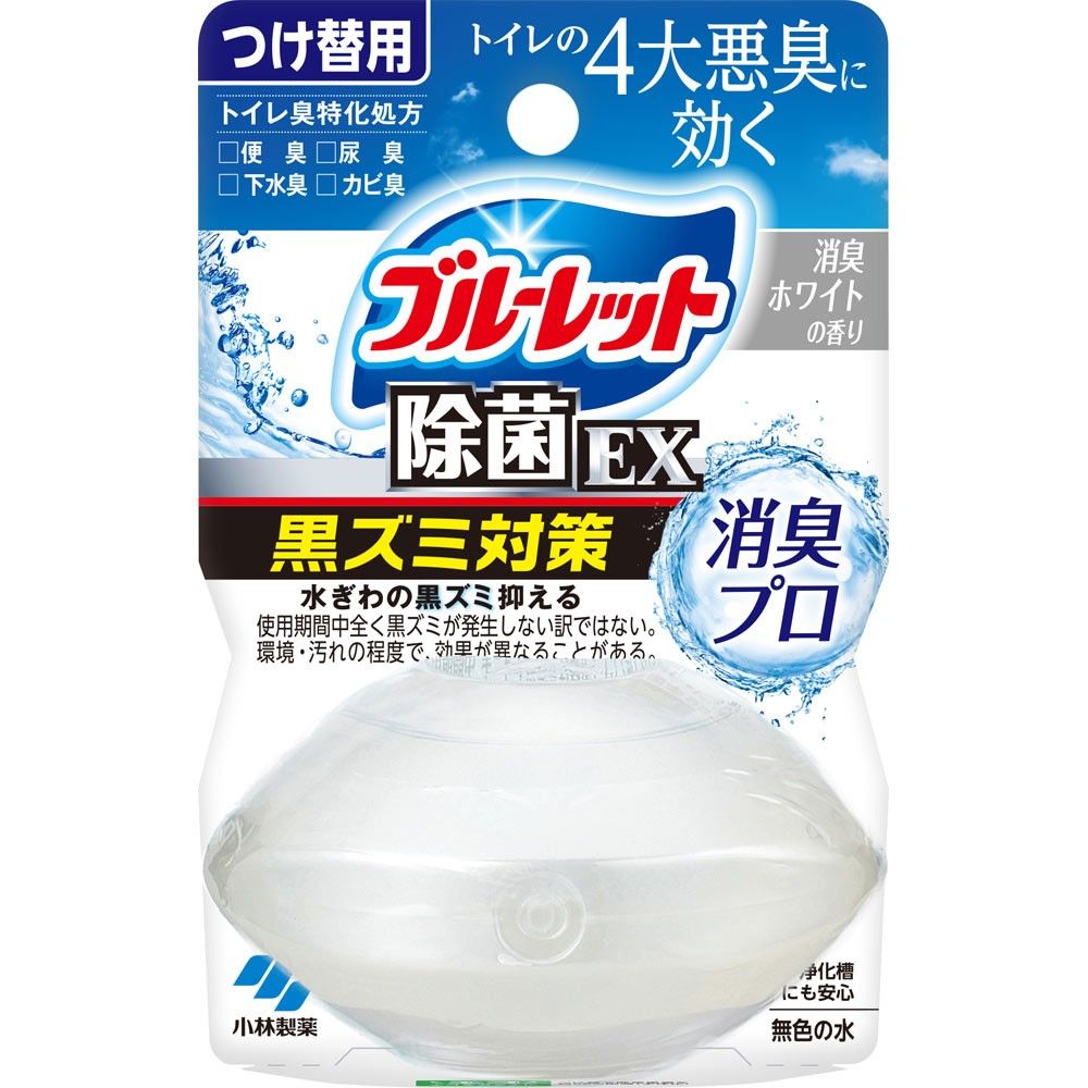 藍寶石BLUELET除臭劑補充裝，白色香味，67毫升