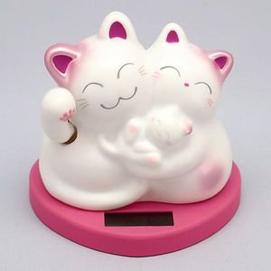 Squeezable Happy Lucky Cat Pink RC-21P