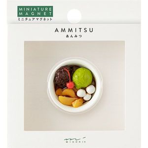 Includes one magnet, featuring anmitsu (Japanese dessert) design.