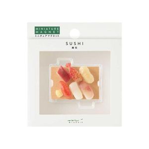內含一個磁鐵，壽司圖案