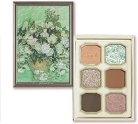 MilleFee 彩绘眼影盘（10 色玫瑰花瓶）6 色眼妆盘 梵高绿眼影
