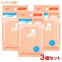 SEA BREEZE Face & Body SEA BREEZE , Soap Scent, 30 sheets x 3 Set of(Individual JAN: 4550516475473)