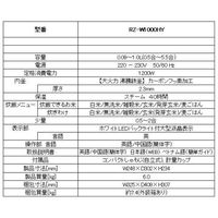 Hitachi IH Rice Cooker for Overseas Use, 220-230V, HITACHI RZ-W1000HT, 5.5 cup capacity, Made in Japan, Latest and Top-of-the-line Model