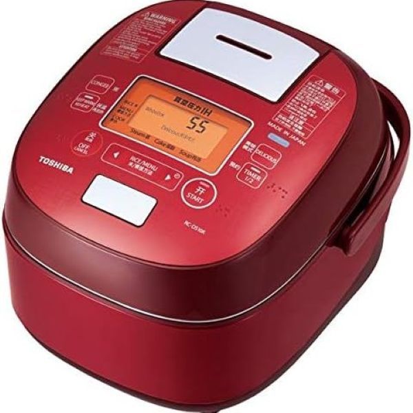 Toshiba Vacuum Pressure IH Rice Cooker for Overseas Use (220V Specification), 5.5-cup Capacity, RED , RC-DS10K-R