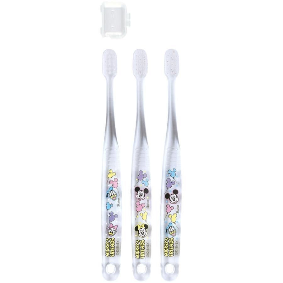 แปรงสีฟันใสลายมิกกี้และผองเพื่อนนักสเก็ต สำหรับเด็กก่อนวัยเรียน