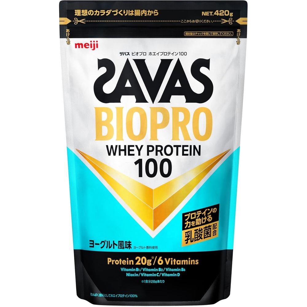 SAVAS/사바스 BIOPRO 유청 단백질 100 요구르트 맛 420g