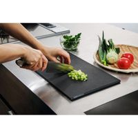 IHARA KIHAN Co.,Ltd SUMINO 극후 탄력 도마 L사이즈 일본제 SN-107[항균 비장탄 배합 튼튼 튼튼한 두께 블랙 블랙