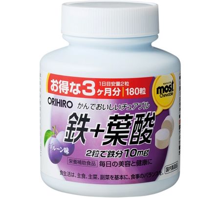 オリヒロ　チュアブル鉄　１８０粒