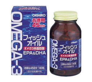 Orihiro fish oil 180 capsules