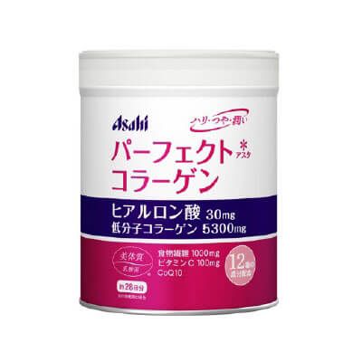 朝日Asahi 完美 低分子胶原蛋白+透明质酸粉 (210G)