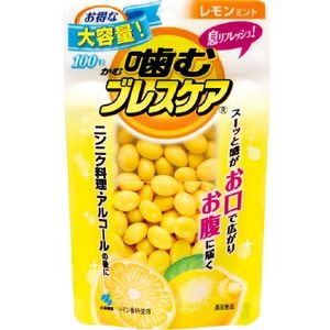 Kobayashi药物咀嚼呼吸袋柠檬薄荷100谷物