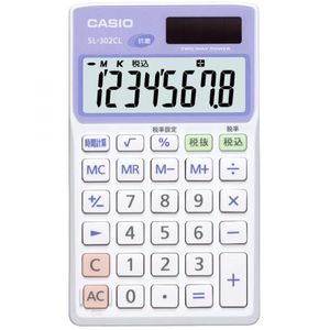 ＣＡＳＩＯ　ノート型電卓　ＳＬ−３０２ＣＬ−Ｎ