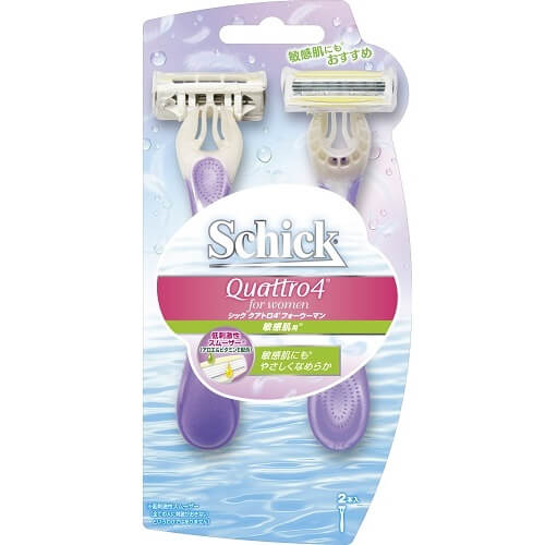 Schick 舒適牌 Schick Quattro 4 一次性女性用刮鬍刀（敏感肌專用）2入裝