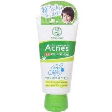 ロート製薬 Mentholatum Acnes 薬用毛穴すっきり粒つぶ洗顔(130G)