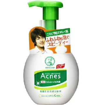 로트 제약 Mentholatum Acnes 약용 솜털 거품 세안 (160ML)