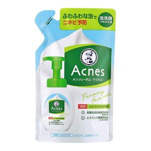 ロート製薬 Mentholatum Acnes 薬用ふわふわな泡洗顔替え(140ML)