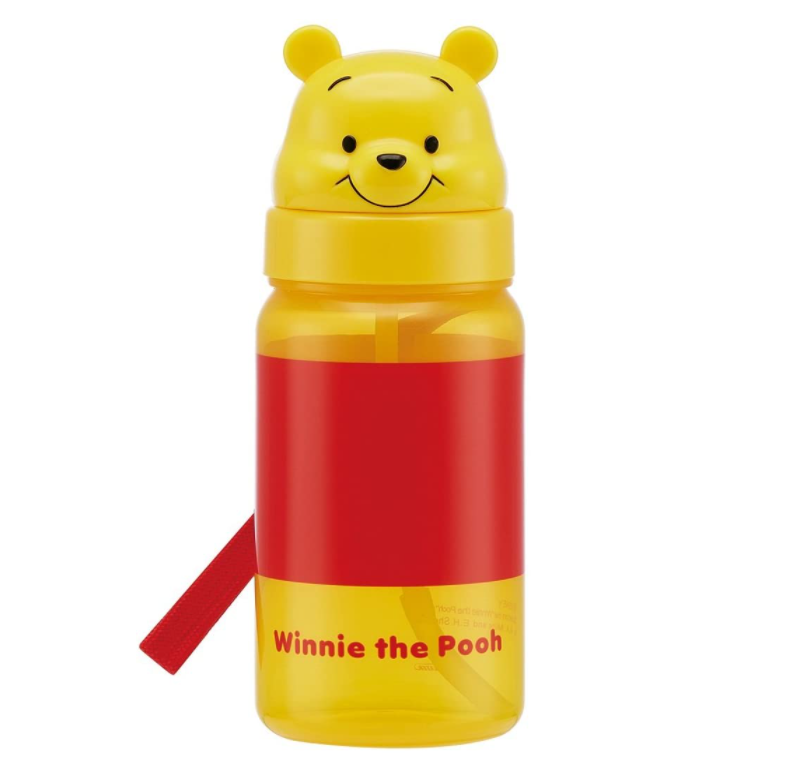スケーター ストローボトル ダイカット ストロー付き 水筒 くまのプーさん ディズニー 350ml PBS3STD