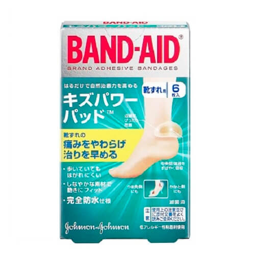 Johnson&Jphnson BAND-AID BAND-AID 超強防水抗菌透明OK繃 (腳跟保護貼) 6片裝