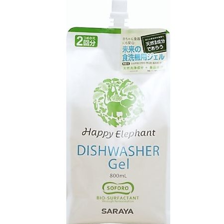 ハッピーエレファント 食器洗い機用ジェル スパウト付詰替用 800mL