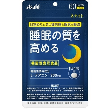 朝日食品集團 Asahi朝日 睡眠茶氨酸錠 60天份