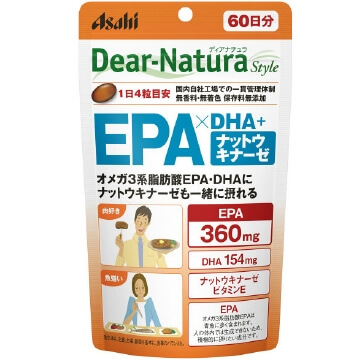 朝日食品集團 Dear Natura Dear-Natura Style EPA×DHA・納豆激酶 240粒