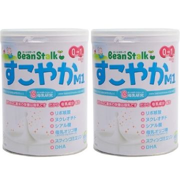 【2 개 세트】 Bean Stalk 분유 오두막집 M1 (대형 캔) 800g