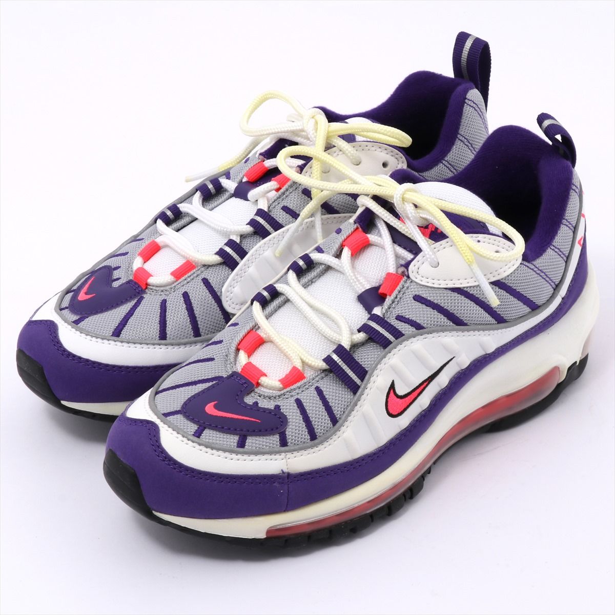 二手精品 ナイキ フェイクレザー スニーカー 24 5 レディース パープル エアマックス98 Ah6799 110 多和梦 二手精品 ナイキ フェイクレザー スニーカー 24 5 レディース パープル エアマックス98 Ah6799 110 多和梦