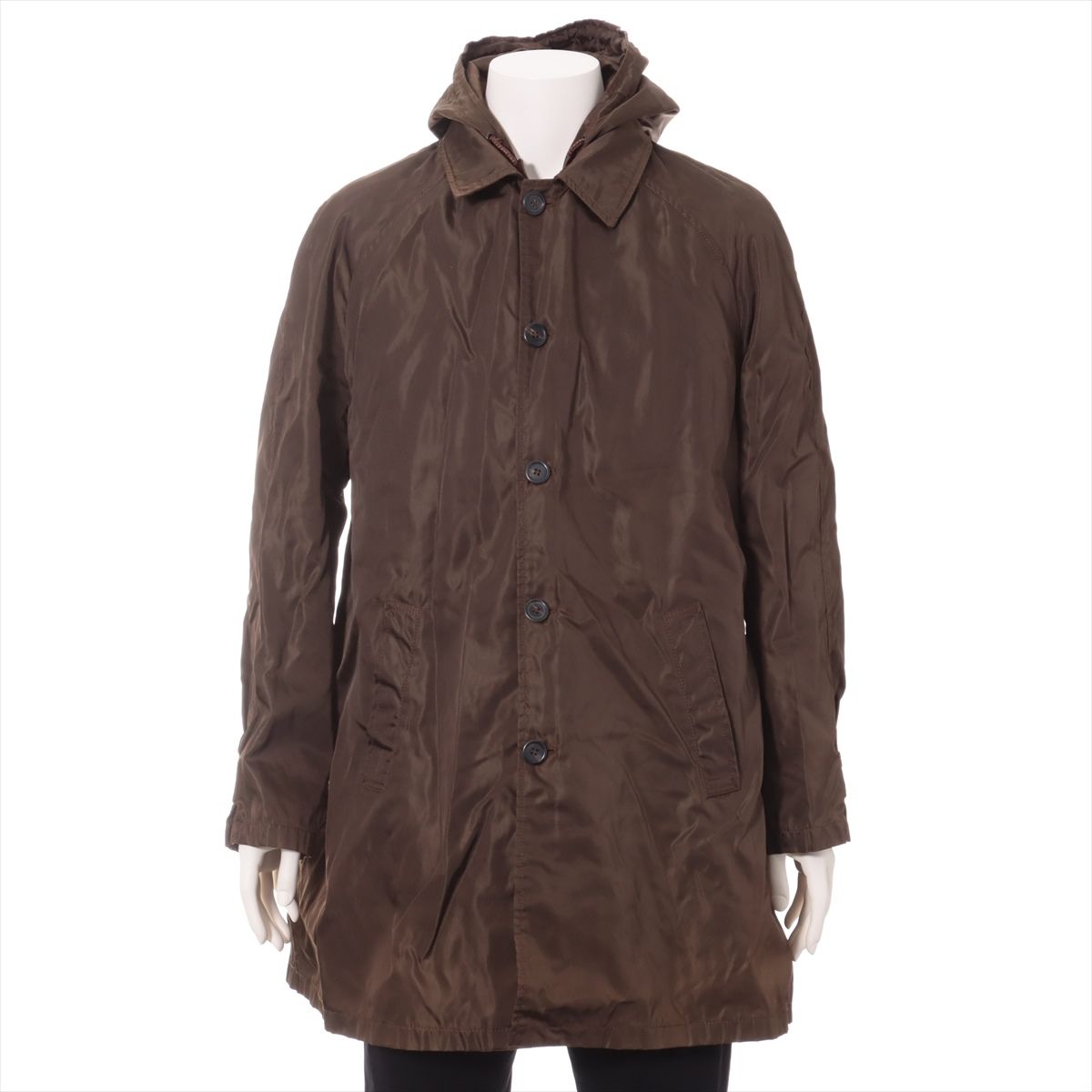 Pre Owned プラダ ナイロン コート S メンズ カーキ ライナー付 Dokodemo Pre Owned プラダ ナイロン コート S メンズ カーキ ライナー付 Dokodemo