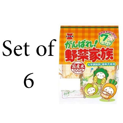 岩塚製菓 힘내라! 야채 가족 55g × 6 개 세트