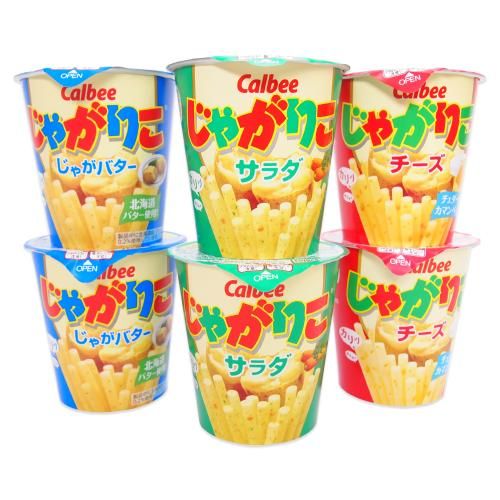 JagaRiko 60g × 6 pieces (salad 2-potatoes Butter 2 Cheese 2)