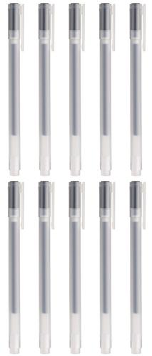 良品計劃 無印良品 凝膠墨水原子筆 黑色 0.38mm × 10入組