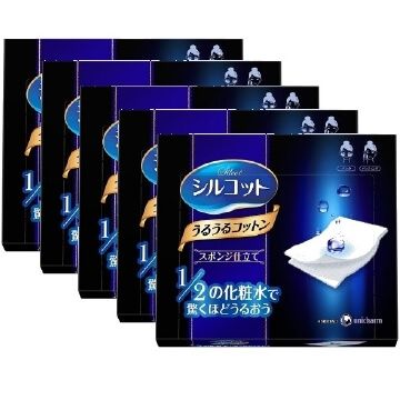 Uruuru 棉質海綿 40 片 unicharm Silcot [ 5 件入組]