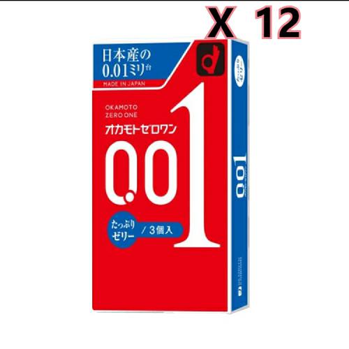 岡本 Okamoto Zero-WAN充足的果凍（包括3件）12件套裝