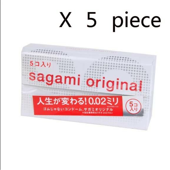Sagami Original 0.02 Condoms (5 Count) × 5 Packs