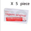 Sagami Original 002 Condoms, 5 pieces, Set of 5