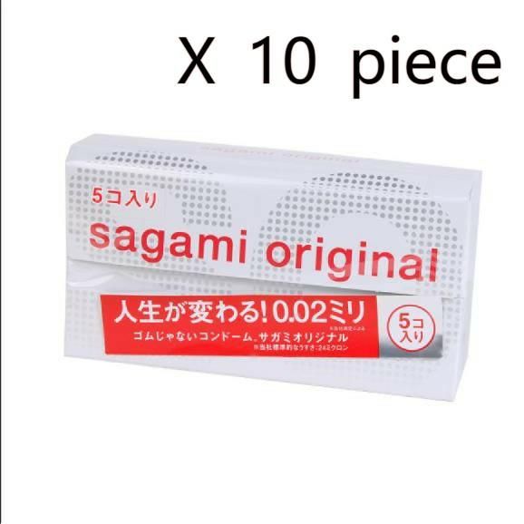 Sagami Original 0.02 Condoms, 5-count × 10-pack set