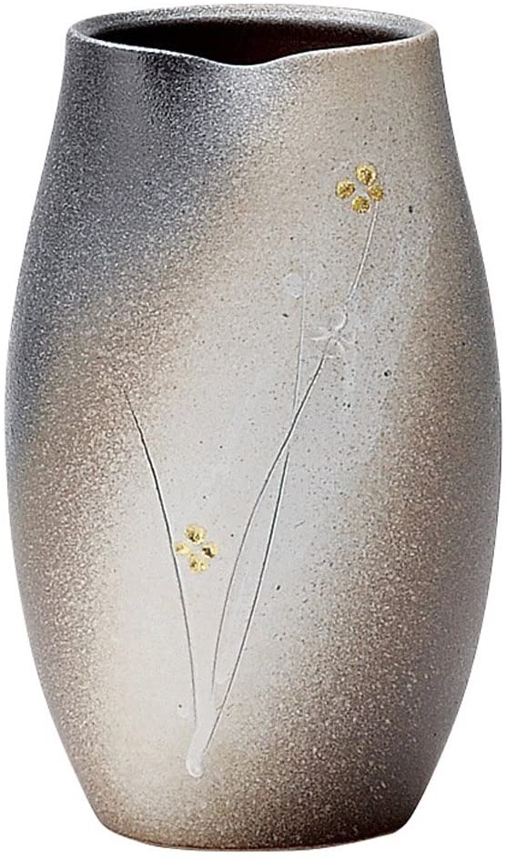 Marui Ceramics 丸伊製陶 信樂燒 へちもん 花瓶 月夜小紋